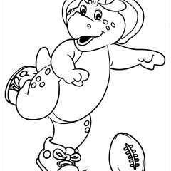 Coloriages de Barney à imprimer pour enfants