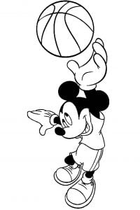 Coloriage de basketball à imprimer