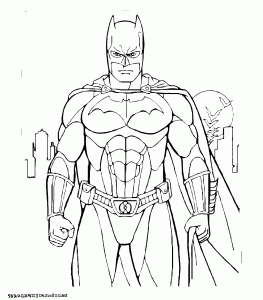 Coloriage de Batman à imprimer