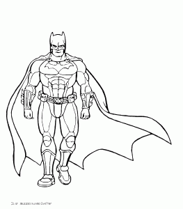 Dessin de Batman gratuit à télécharger et colorier