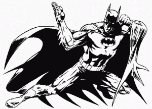 Coloriage de Batman pour enfants