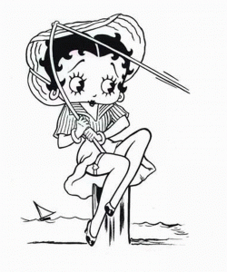 Coloriage de Betty Boop à imprimer