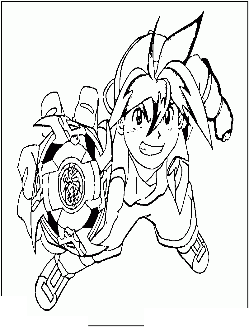 Dessin Beyblade à colorier