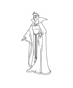 Coloriage de Blanche-Neige et les Sept Nains à imprimer pour enfants : Blanche-neige-5
