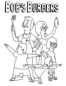 Coloriage de Bobs Burgers à imprimer pour enfants : Bob-s-burger-2