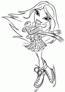 Coloriage de Bratz à telecharger gratuitement