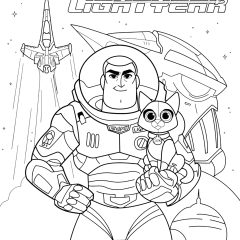 Coloriages de Buzz l'éclair à imprimer pour enfants