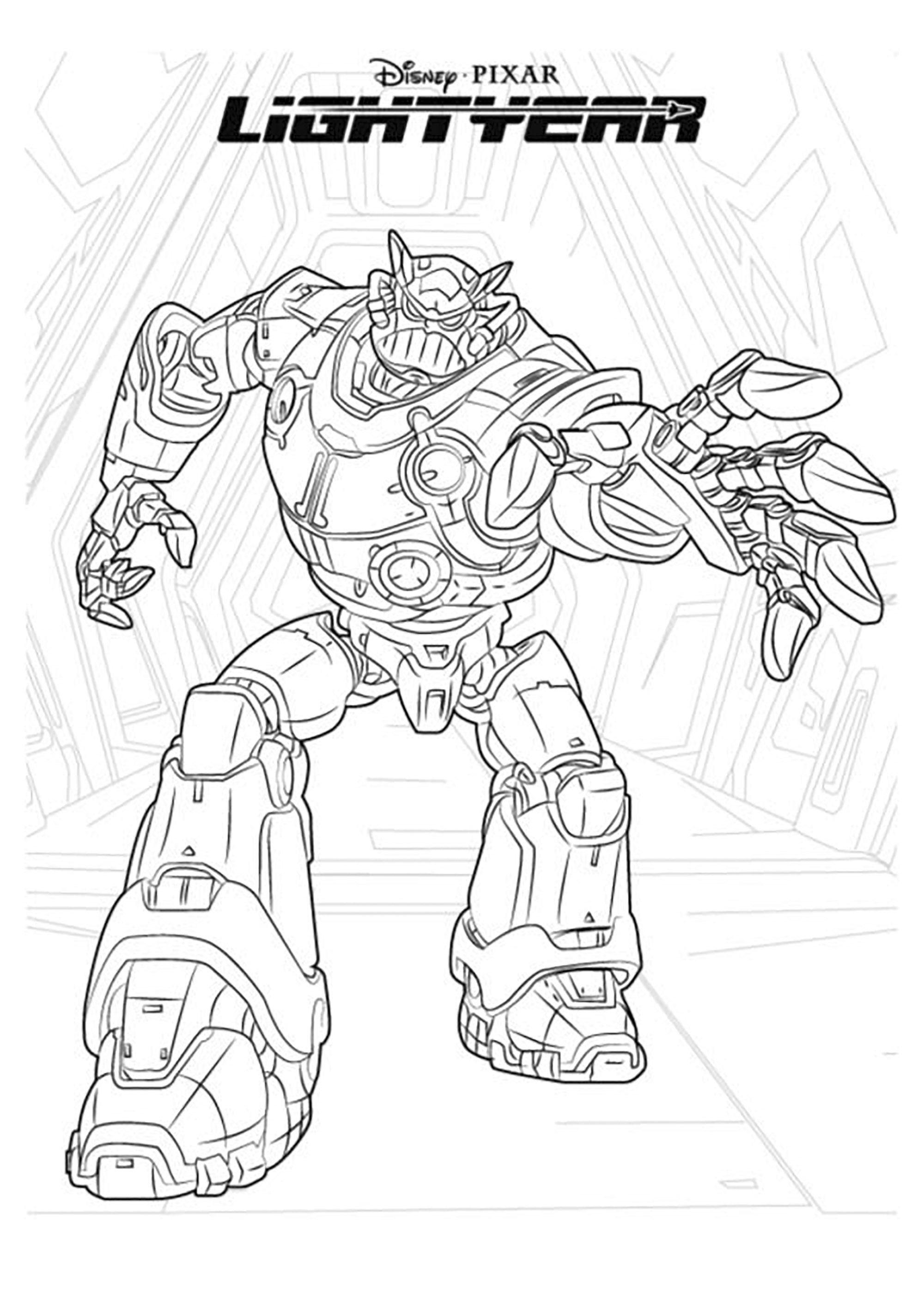 Coloriage de Buzz l’éclair : L'empereur Zorg Coloriage de Buzz l’éclair à imprimer pour enfants : L'empereur Zorg