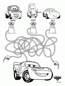 Coloriage de Cars gratuit à colorier