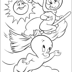 Coloriages de Casper à imprimer pour enfants