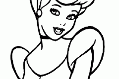 Coloriages de Cendrillon à imprimer pour enfants