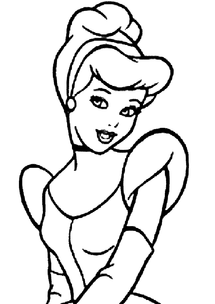 Image de Cendrillon à imprimer et colorier