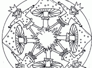 Coloriages de Champignons à imprimer pour enfants