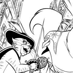 Coloriages de Le Chat potté à imprimer pour enfants