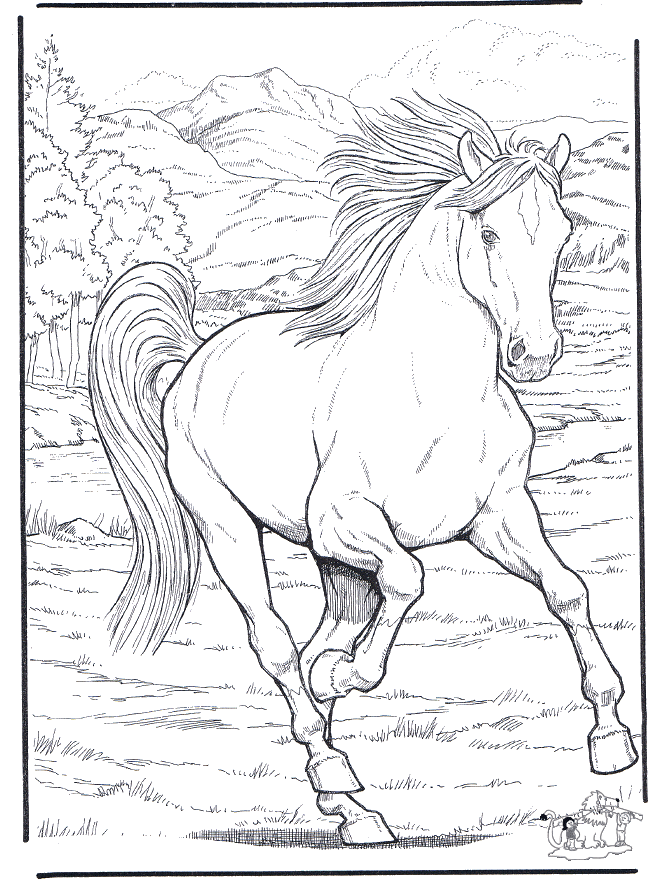 Cheval à colorier (Chevaux)