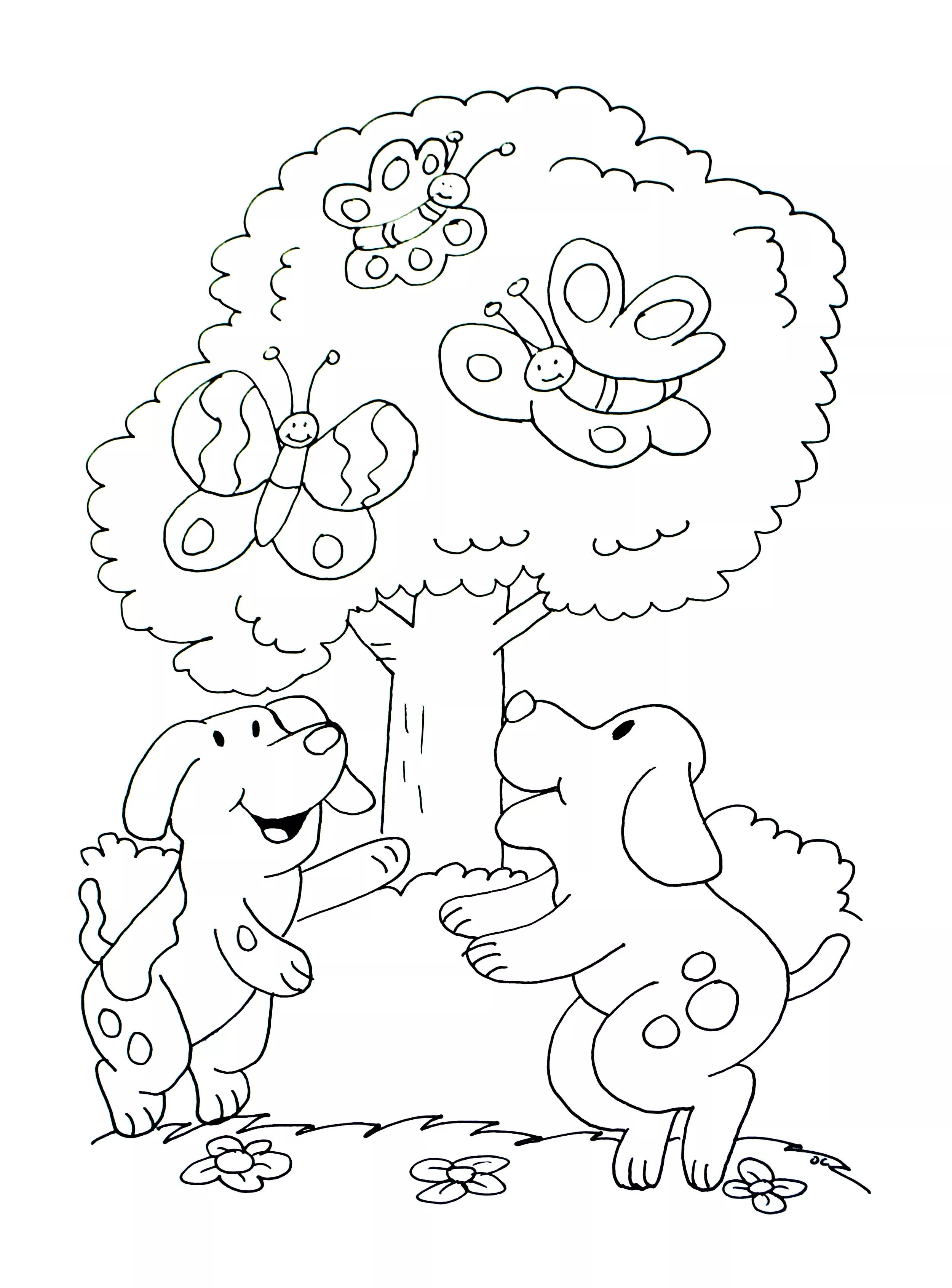 Image de chien à imprimer et colorier