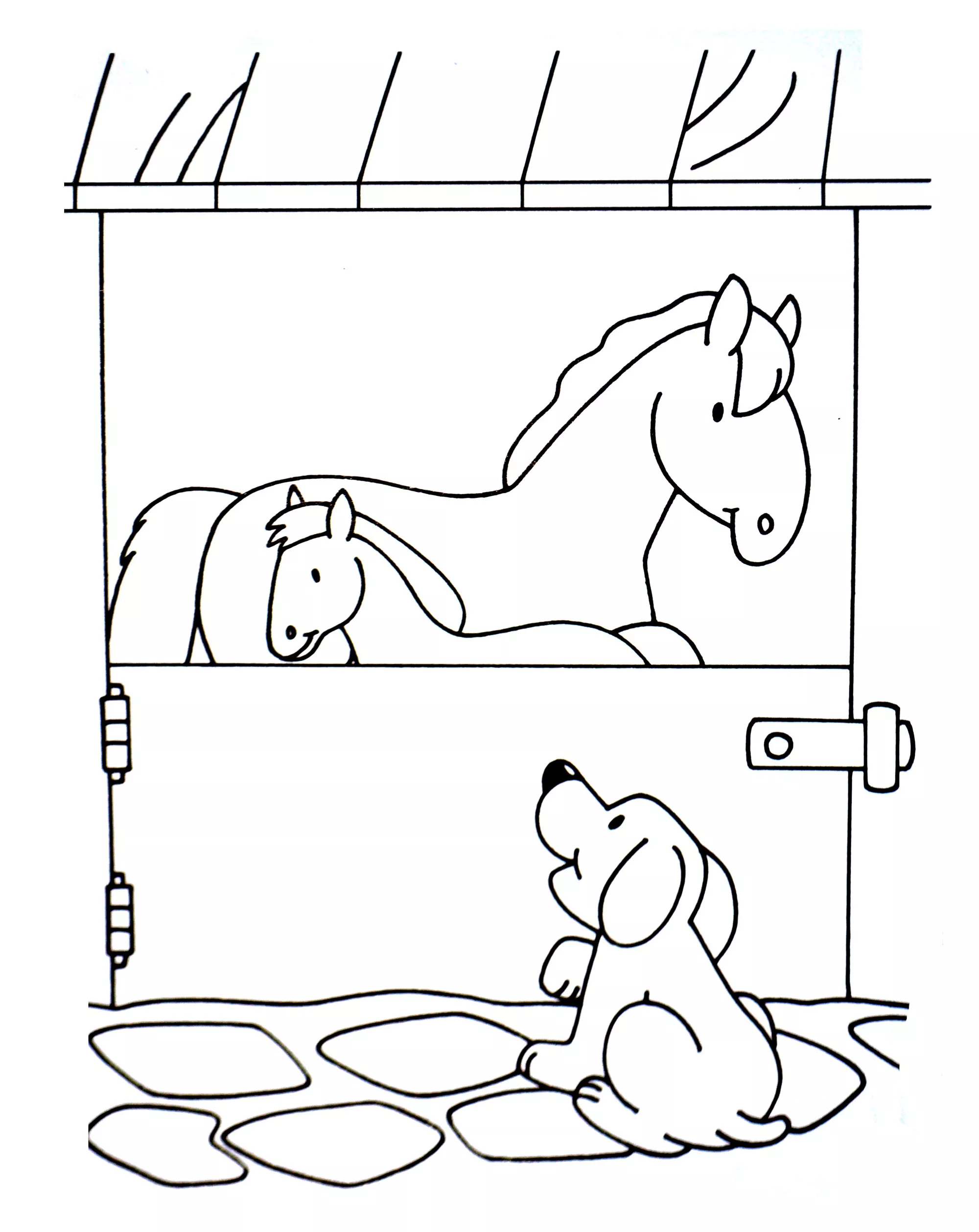 Coloriage de chien à colorier pour enfants