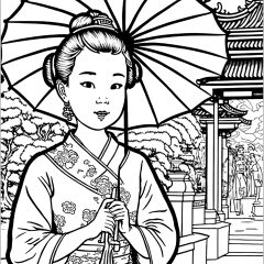 Coloriages de Chine à imprimer pour enfants