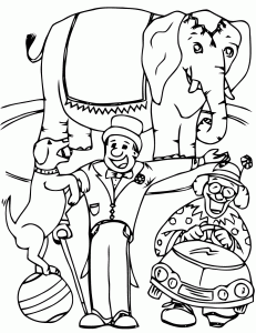 Monsieur Loyal (Coloriage de Cirque)