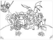 Coloriages Clash of clans faciles pour enfants