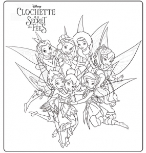 Coloriage de La Fée Clochette à telecharger gratuitement