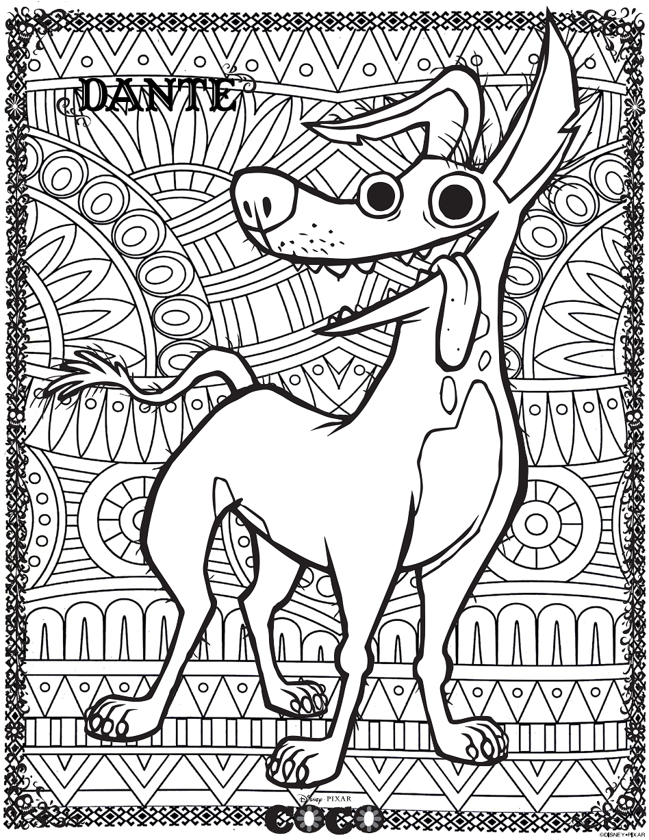 Coloriage de Coco à imprimer gratuitement - Coloriages de Coco à imprimer