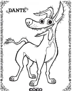 Coloriage de Coco à telecharger gratuitement