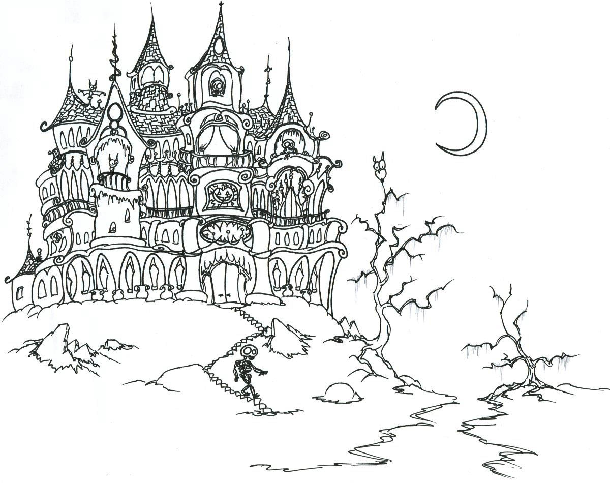 Coloriage de Halloween simple pour enfants