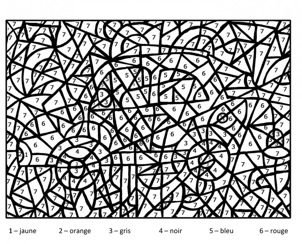 Magique voiture - Coloriages de Coloriages magiques à imprimer