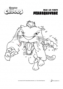 Coloriage de Les Croods à colorier pour enfants