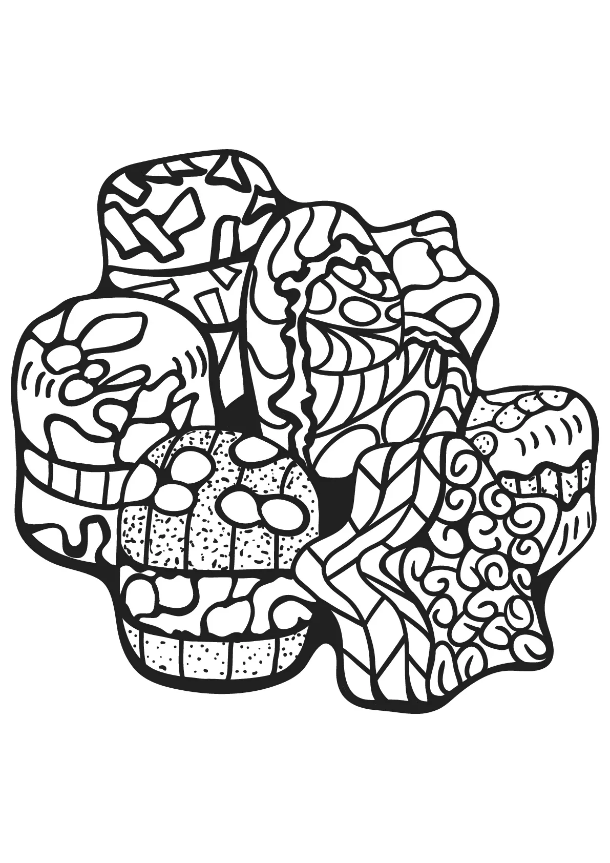 Cupcake - 10 (Coloriage de Cupcakes et gateaux à imprimer pour enfants)