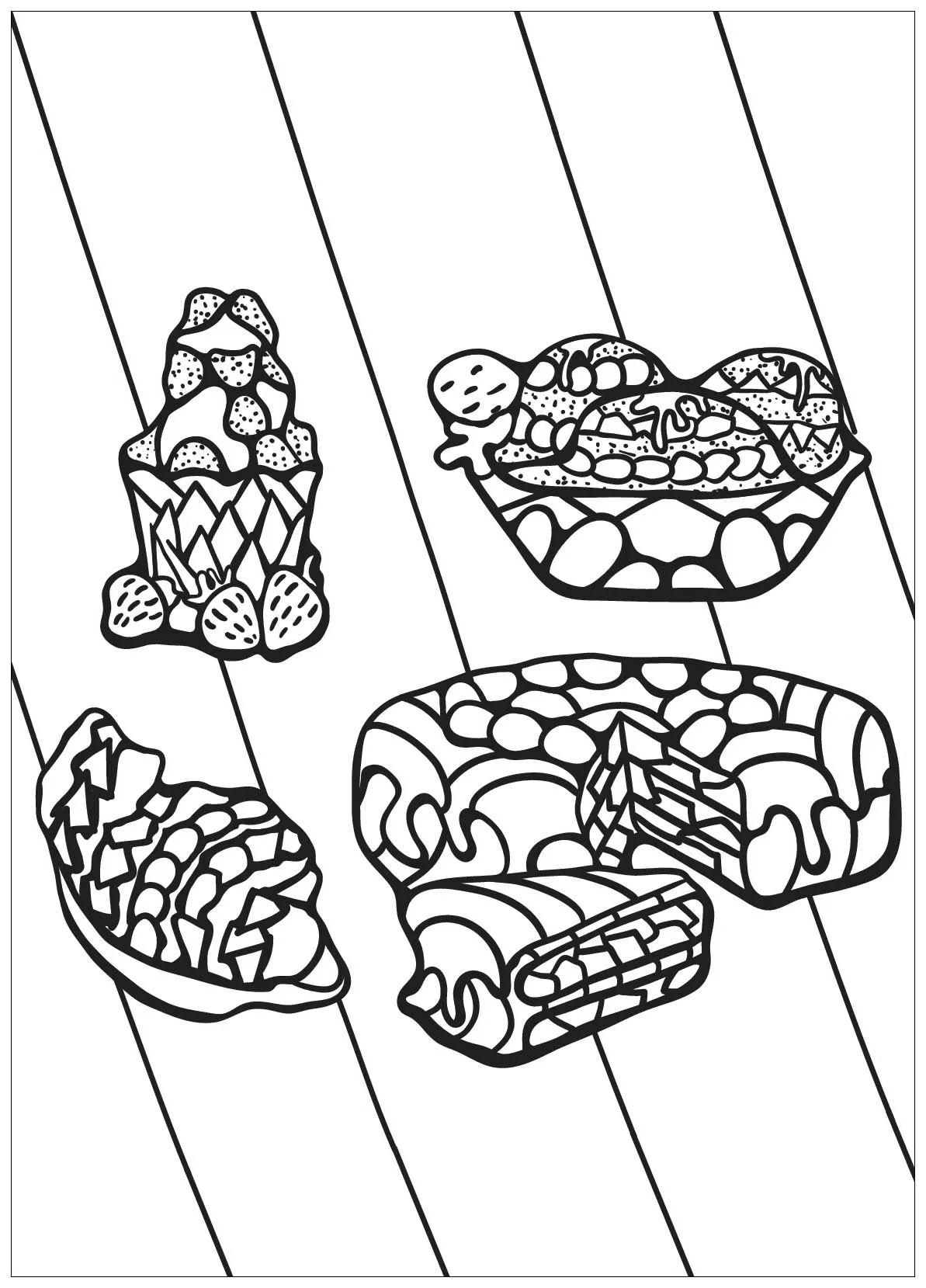 Cupcake - 11 (Coloriage de Cupcakes et gateaux à imprimer pour enfants)