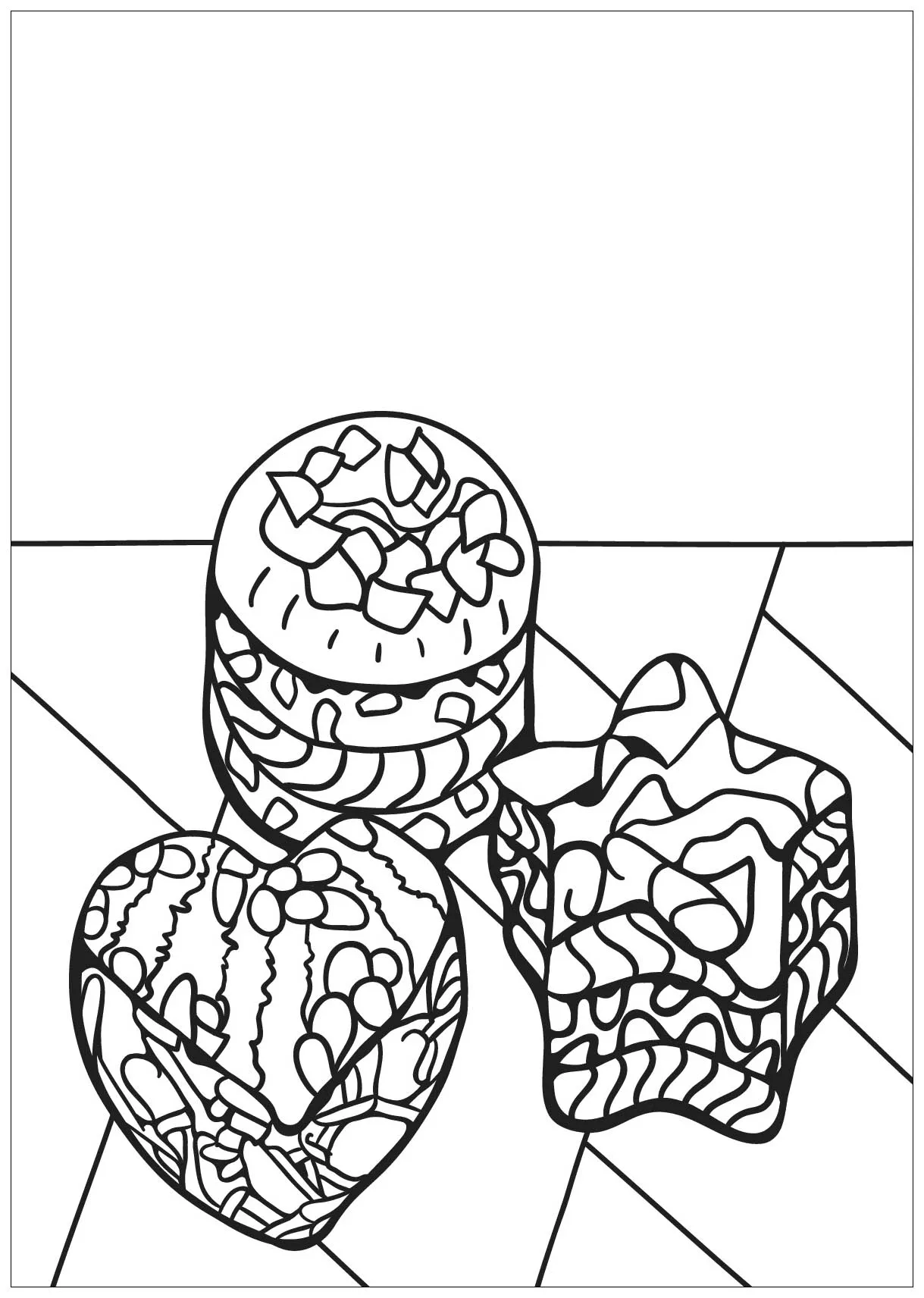 Cupcake - 9 (Coloriage de Cupcakes et gateaux à imprimer pour enfants)