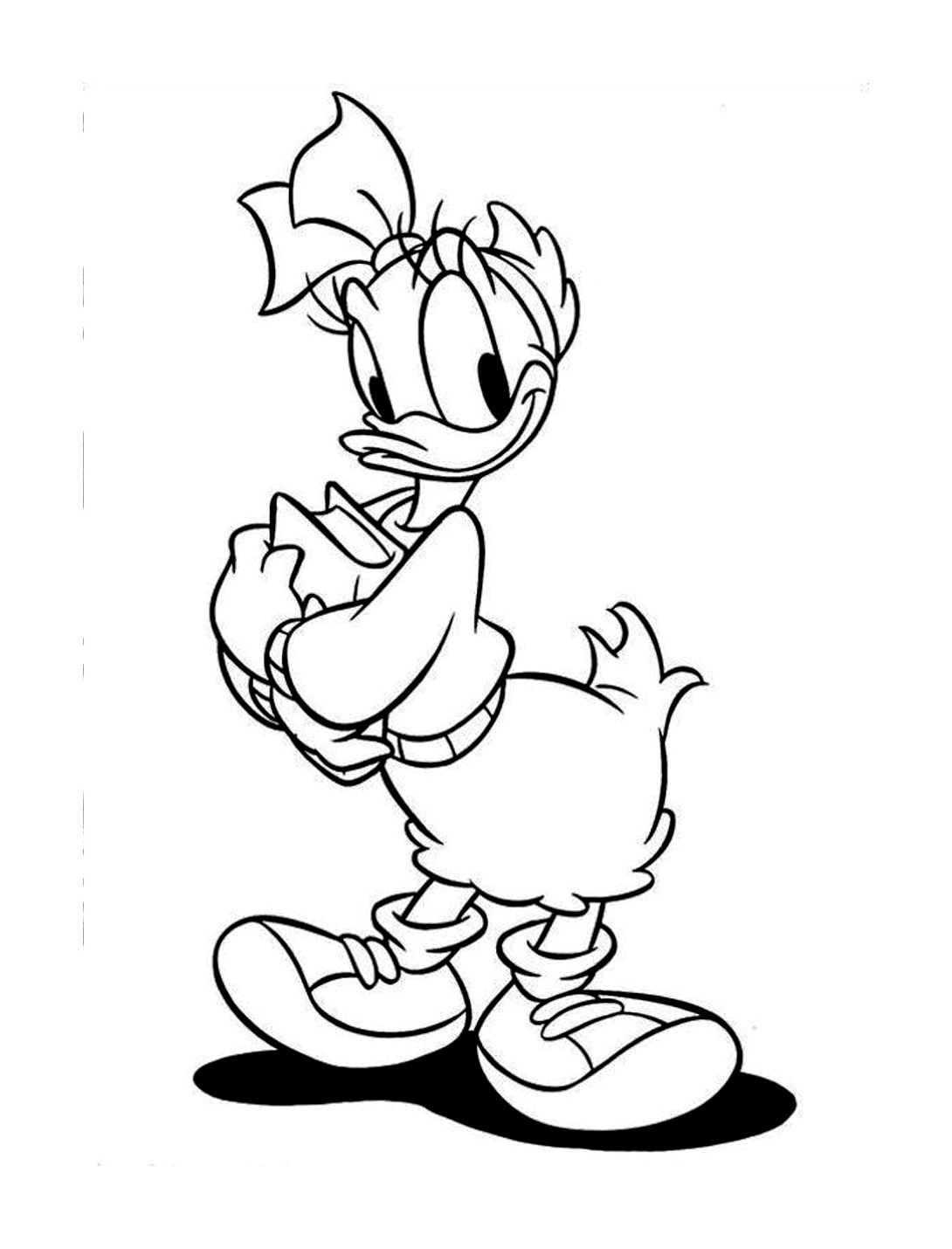 Image Daisy Duck à imprimer et colorier
