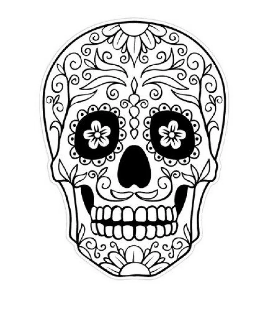 1000 Images About Holidays Da De Los Muertos On Pinterest with regard to Dia De Los Muertos Coloring Page pertaining to Inspire to color an image (Coloriage de Día de los Muertos (Le Jour des morts) à imprimer pour enfants)