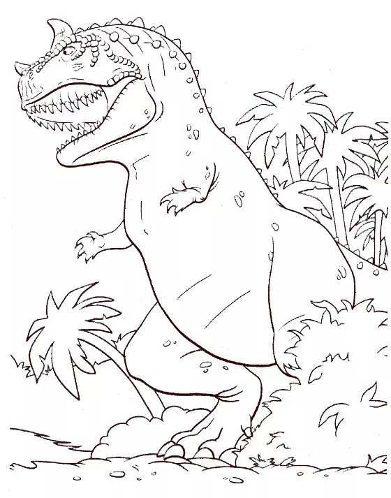 Coloriage T Rex (Dinosaures)