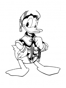 Coloriage de Donald à imprimer