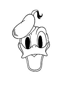 Masque de Donald (Coloriage)