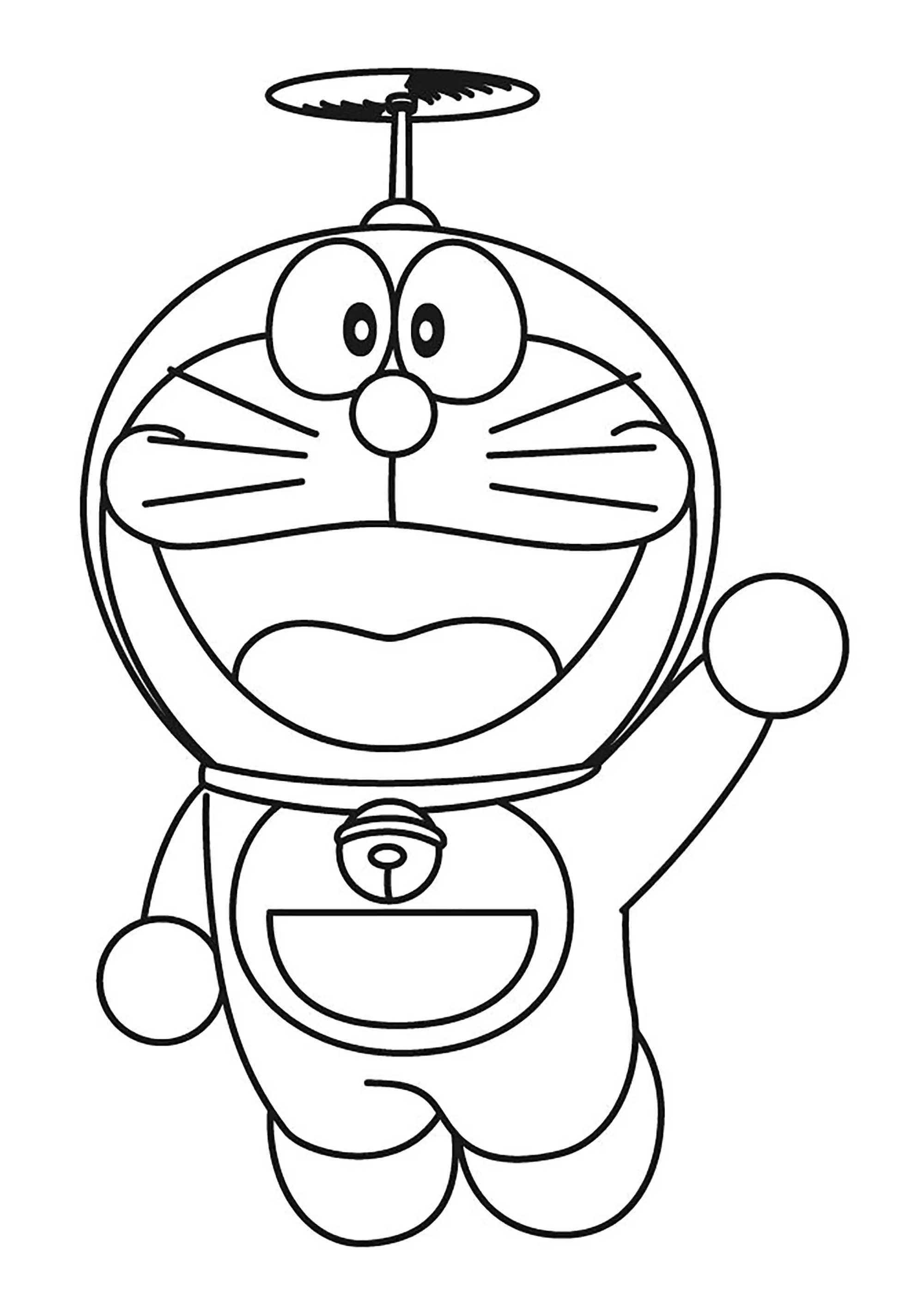 Doraemon (ou MS-903) (Coloriage à imprimer pour enfants)