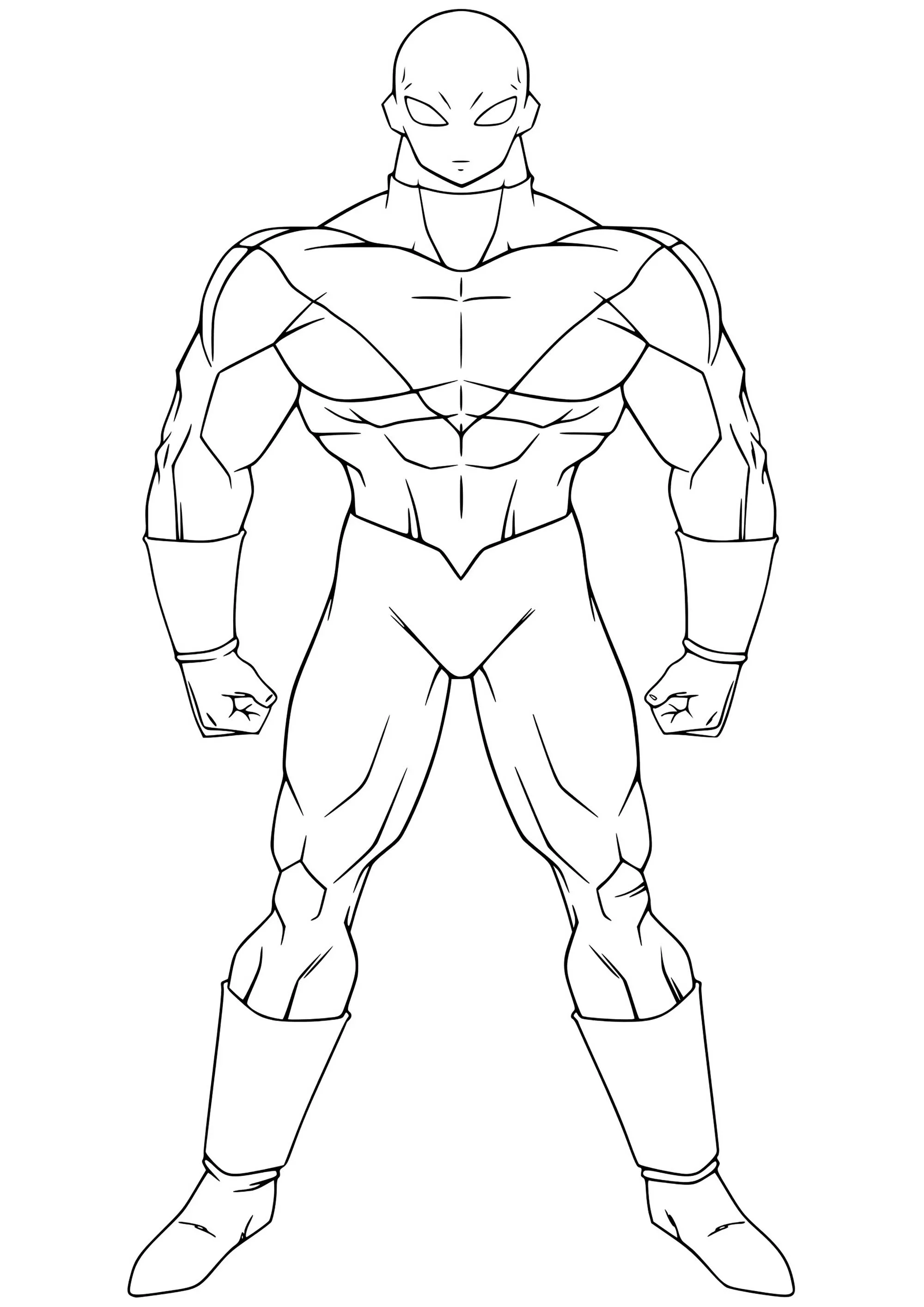 Jiren (Coloriage de Dragon Ball à imprimer pour enfants)