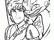 Coloriages de Dragons à imprimer pour enfants