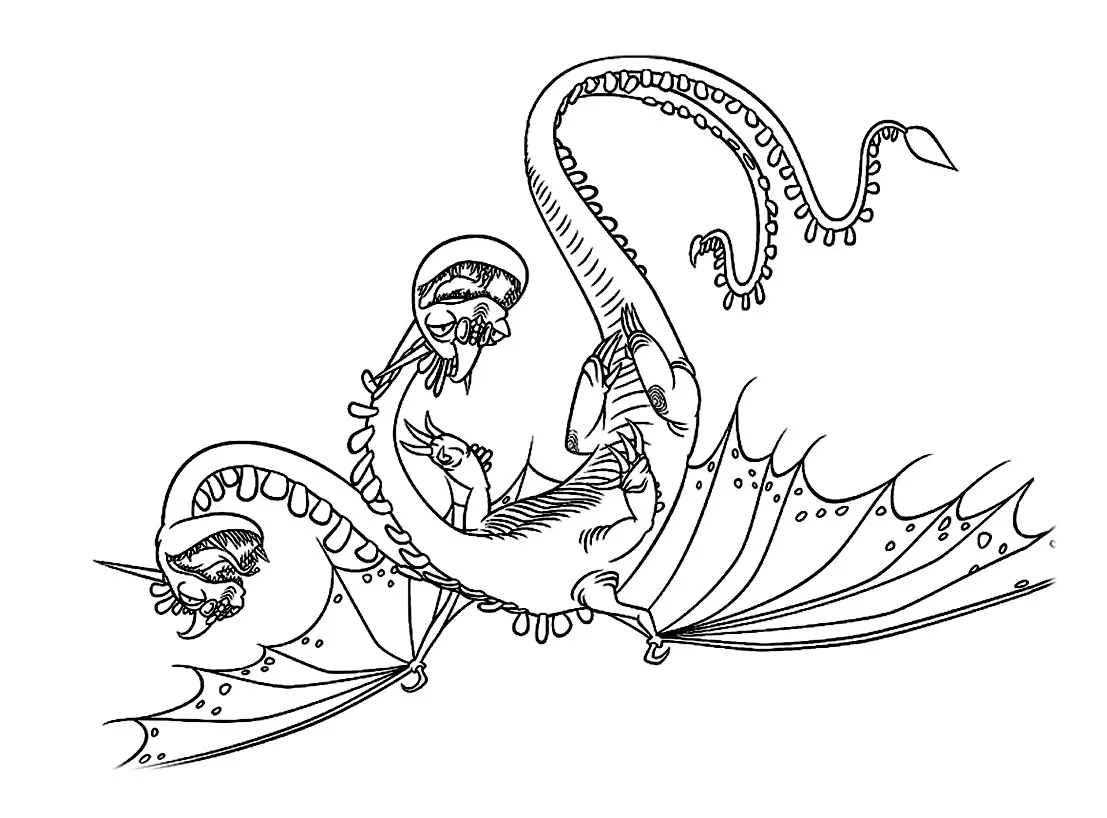 Coloriage de Dragons pour enfants