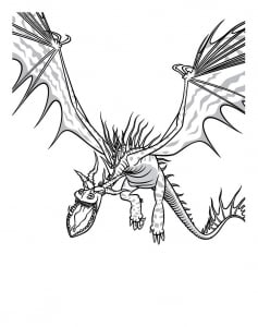 Coloriage de Dragons à imprimer