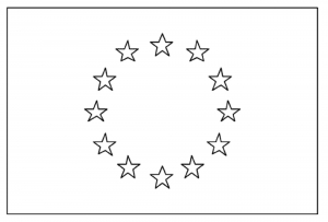 Coloriage drapeau europe