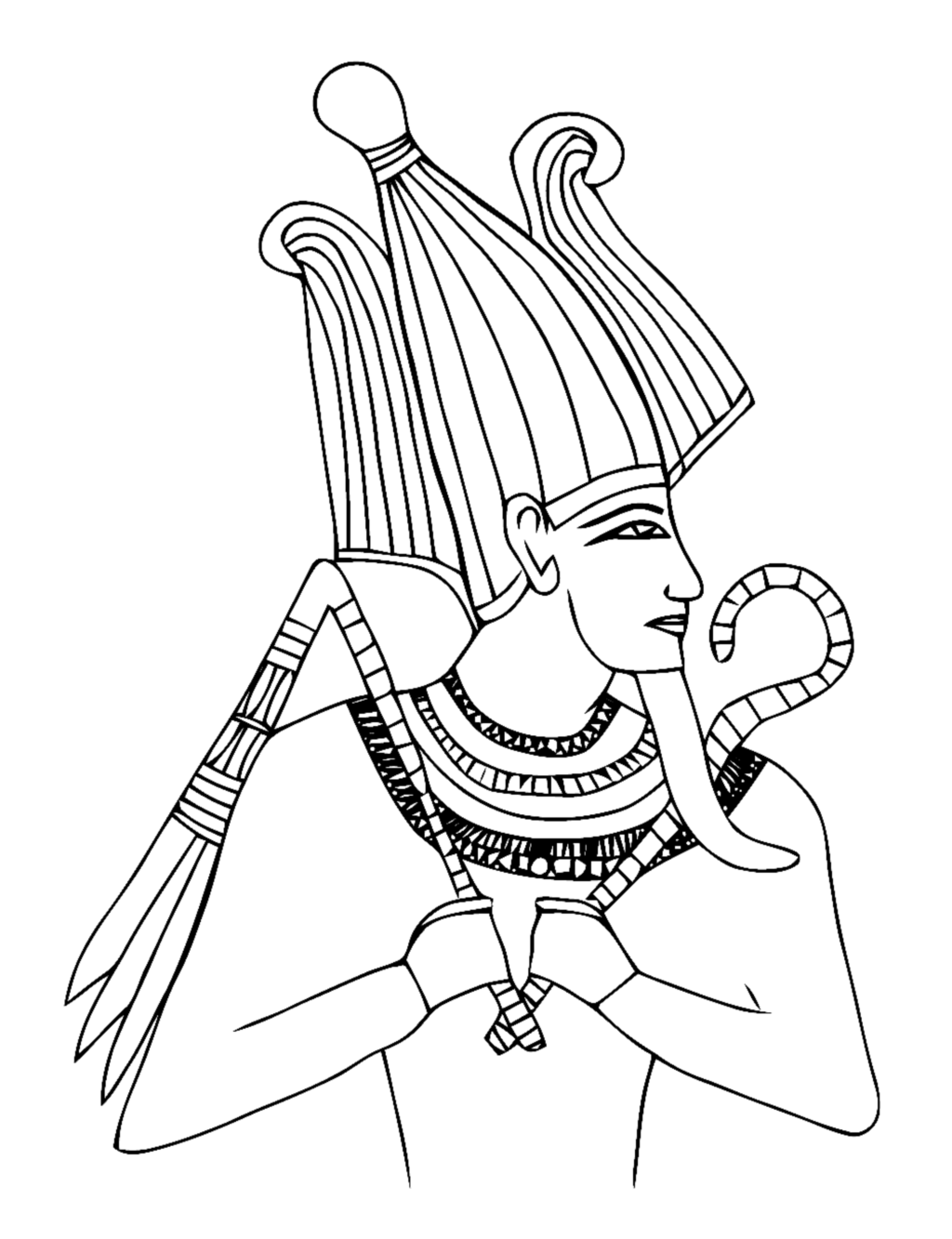 Coloriage de Pharaons d'Egypte