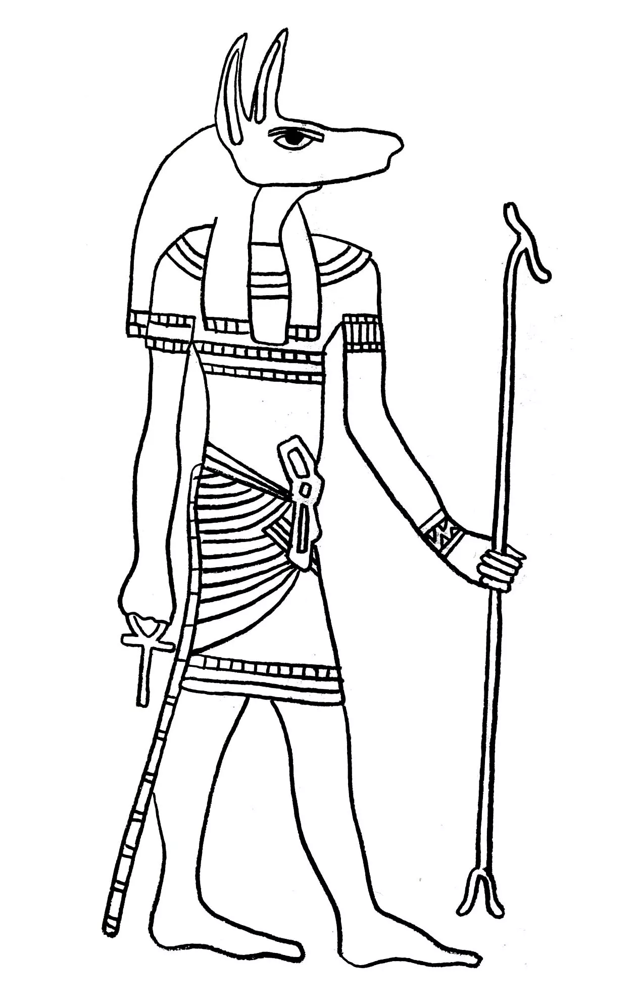 Gratuit egypte - 3 (Coloriage d'Egypte (Pyramides, Hiéroglyphes, Pharaons…) à imprimer pour enfants)