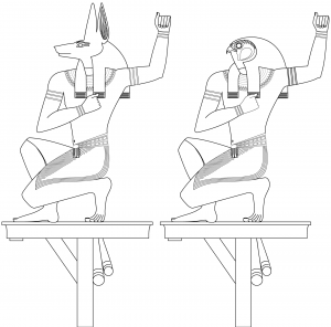 Pe et Nekhen (Coloriage d'Egypte (Pyramides, Hiéroglyphes, Pharaons...))
