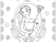 Coloriages Elena Avalor faciles pour enfants