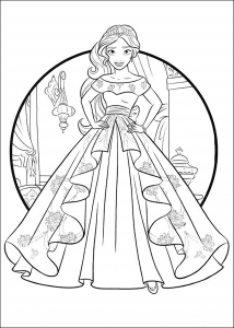 Coloriage de Elena Avalor pour enfants