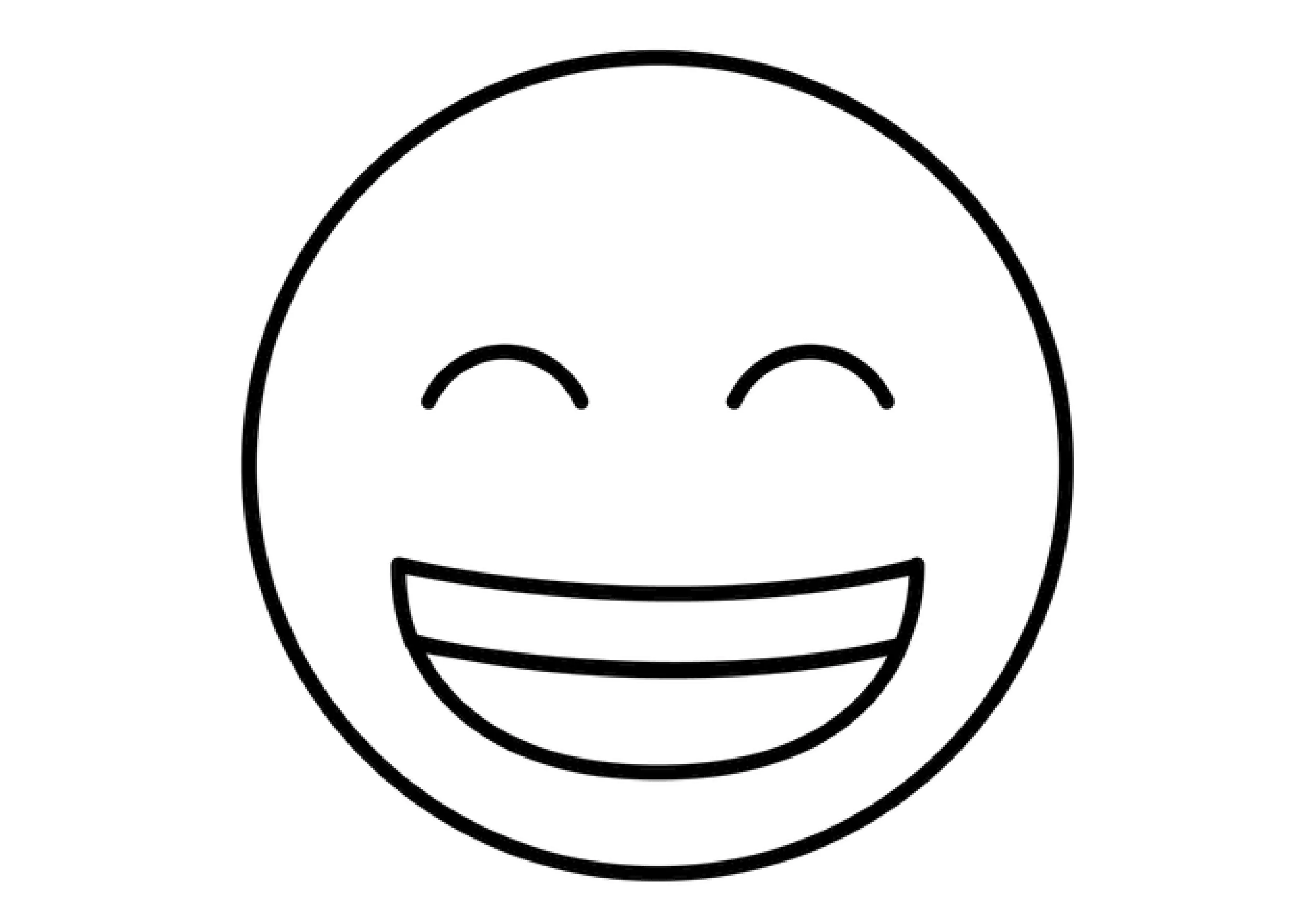 Coloriage amusant pour enfants sur le thème Emoji